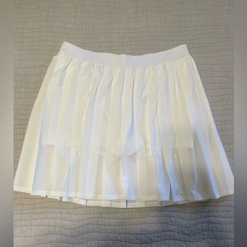 ALO Yoga White Mini Skirt